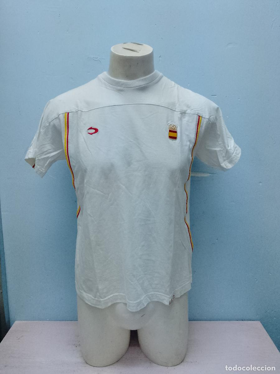 Coleccionismo deportivo: Espa&ntilde;a Spain Olimpic Games camiseta seleccion Juegos olimpicos s 54cts