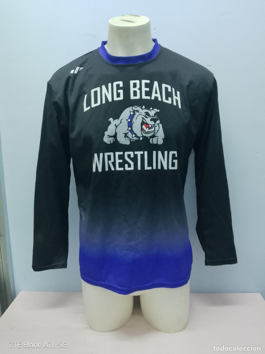 Coleccionismo deportivo: Long Beach Wrestling USA estados unidos camiseta shirt lucha libre L 59cts