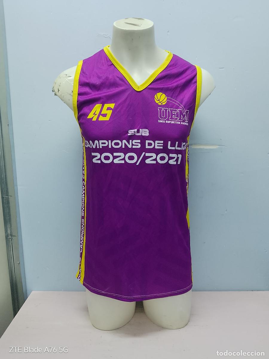 Coleccionismo deportivo: UE Mataro basquet basket basketball camiseta shirt catalunya maresme m 50cts