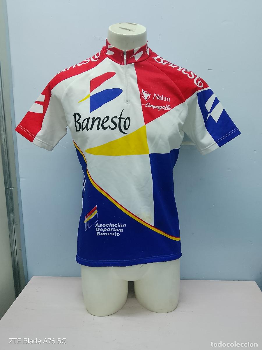 Coleccionismo deportivo: Banesto team cycling jersey vintage Miguel Indurain maillot ciclismo ciclista XL 54cts