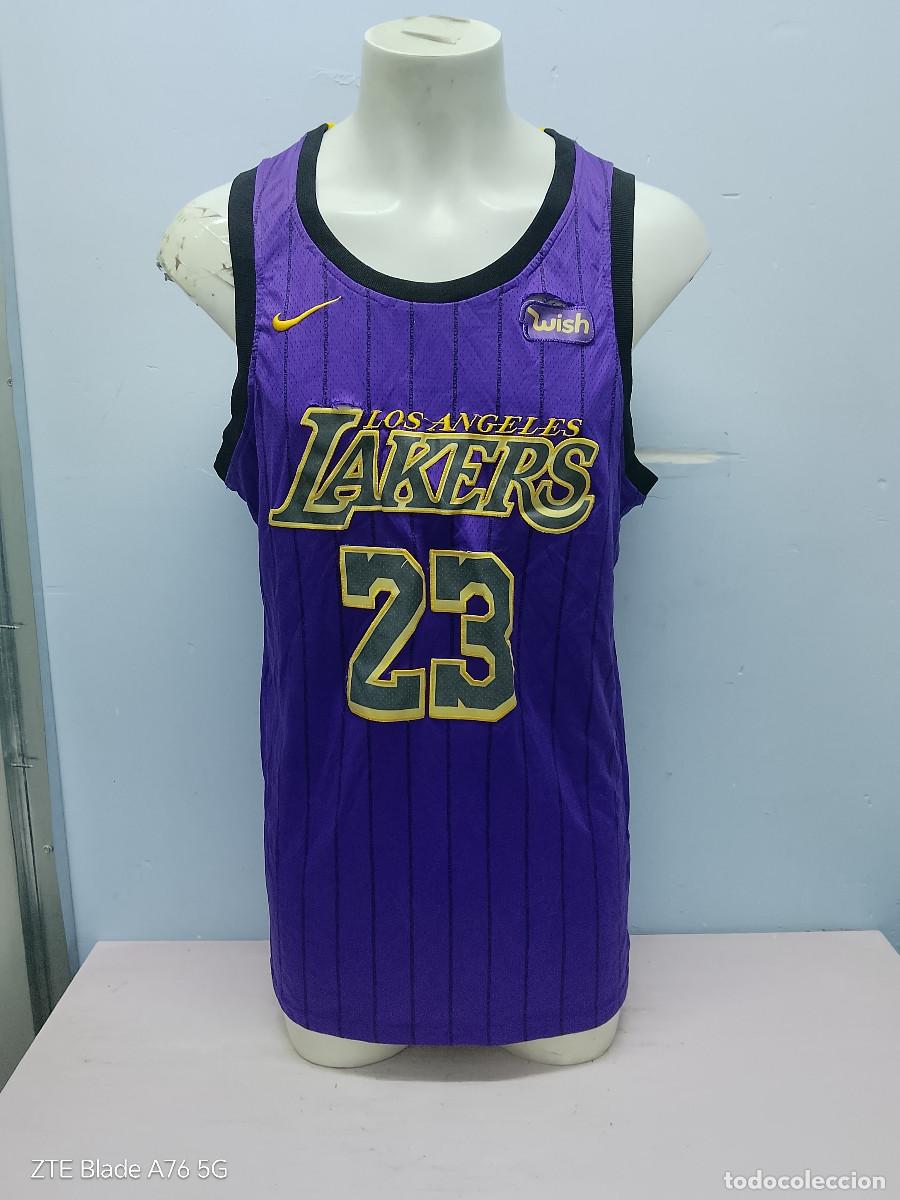 Coleccionismo deportivo: Los Angeles Lakers Lebron james NBA camiseta shirt basketball basket M 56x80cts M