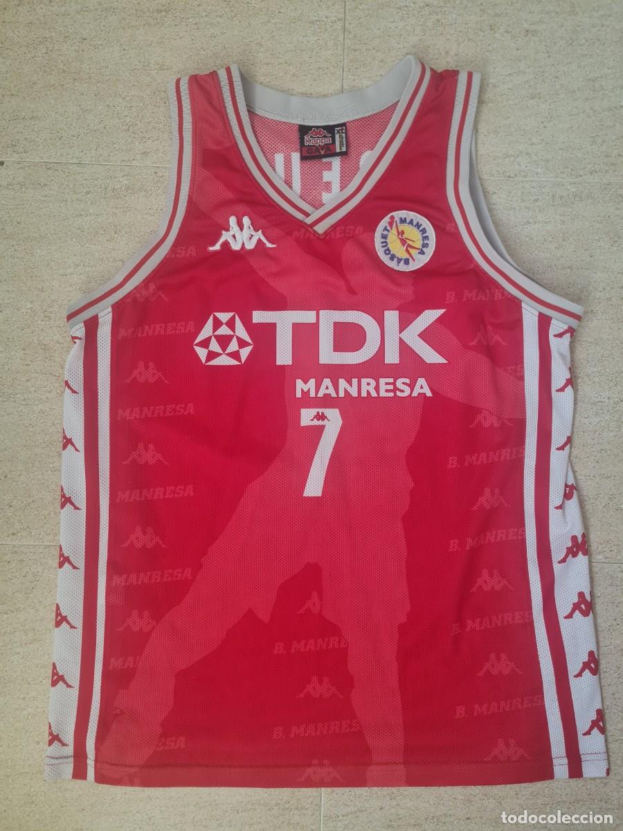 Coleccionismo deportivo: Camiseta baloncesto TDK Manresa basket ACB
