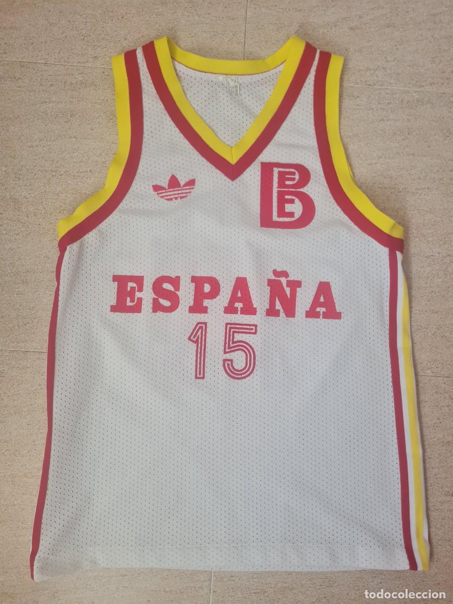 Coleccionismo deportivo: Camiseta baloncesto selecci&oacute;n Espa&ntilde;a basket FIBA ACB