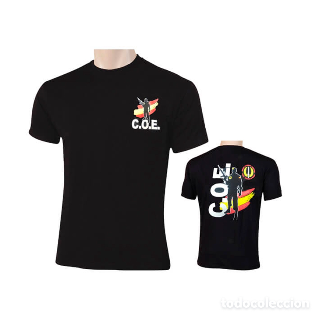 Coleccionismo deportivo: Camiseta COE silueta pecho y espalda