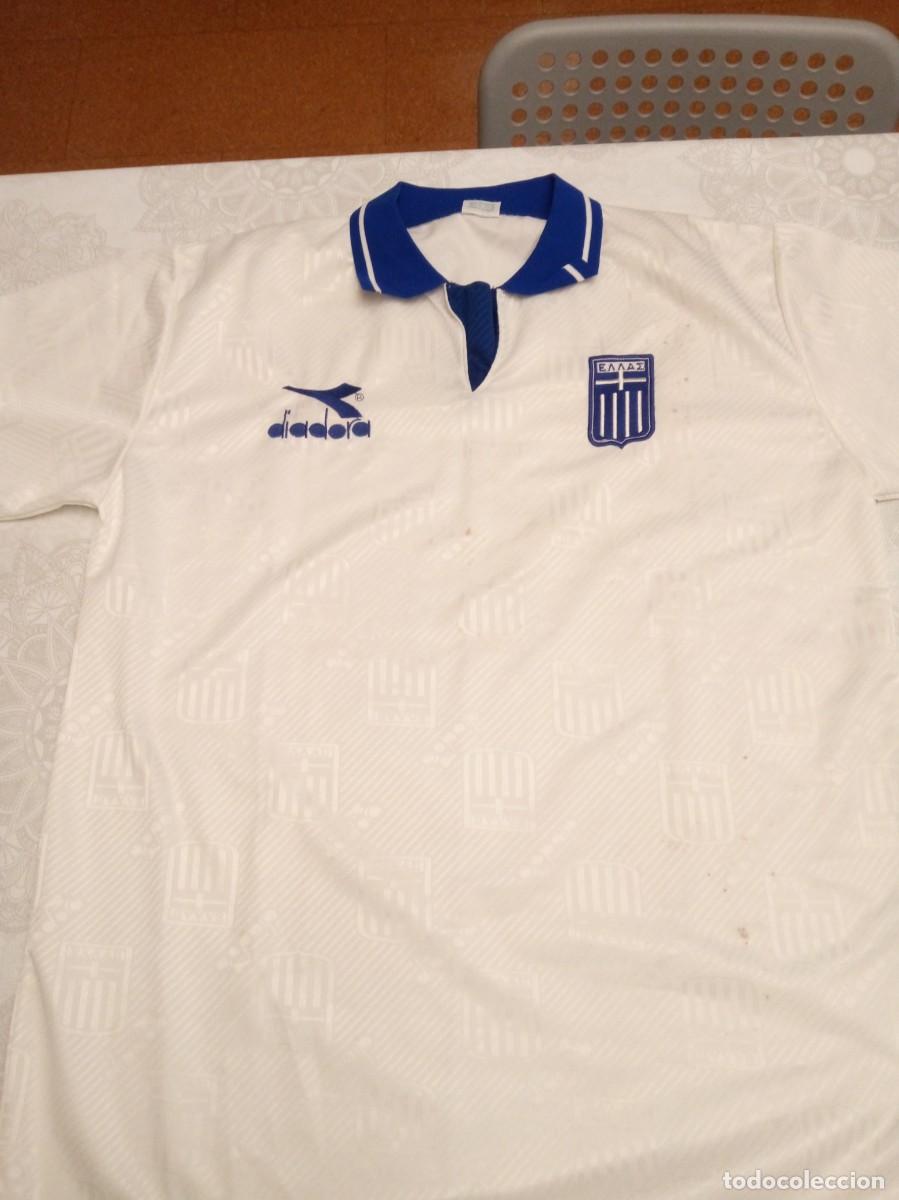 Coleccionismo deportivo: Camiseta Seleccion de Grecia