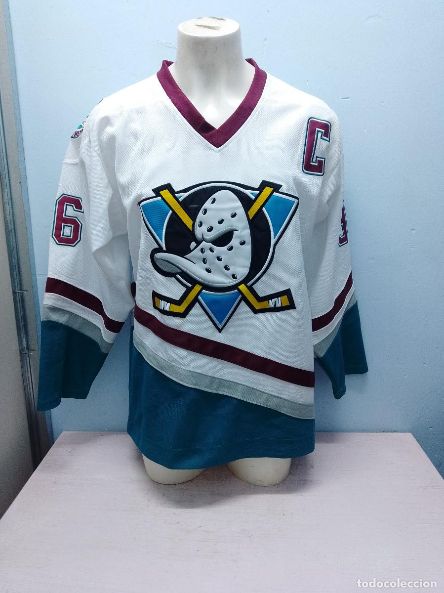 Coleccionismo deportivo: Mighty Ducks Anaheim Ice Hockey Hielo camiseta jersey shirt L 62cts USA canada