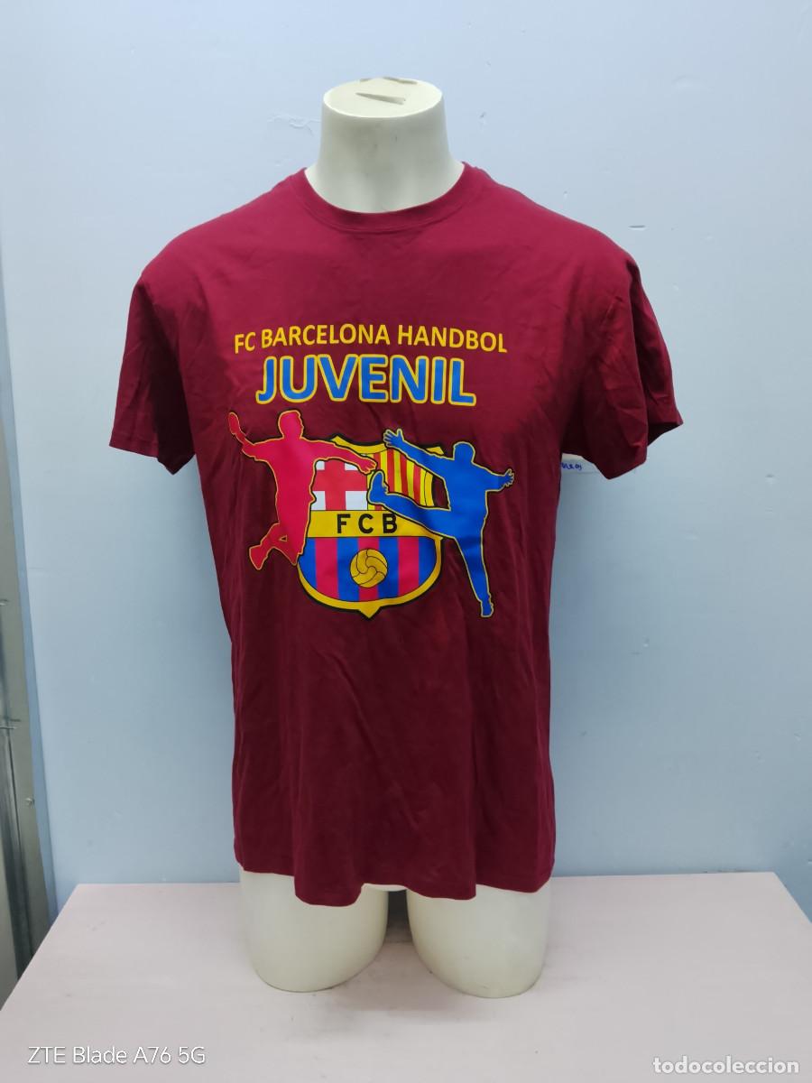 Coleccionismo deportivo: FC Barcelona Handbol Juvenil balonmano handball shirt camiseta players L 55cts