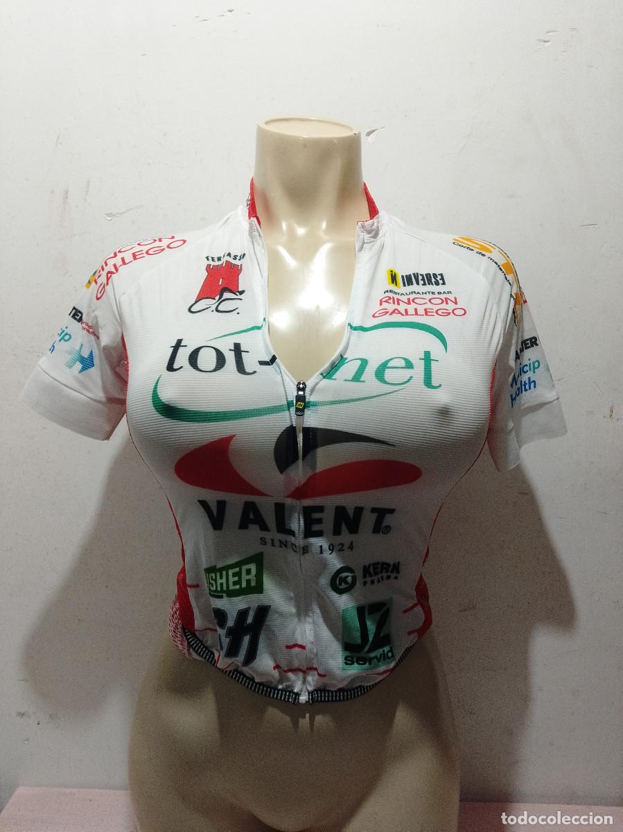 Coleccionismo deportivo: Terrassa Ciclisme Club maillot ciclismo ciclista catalunya S chica mujer 38cts girl cycling jersey