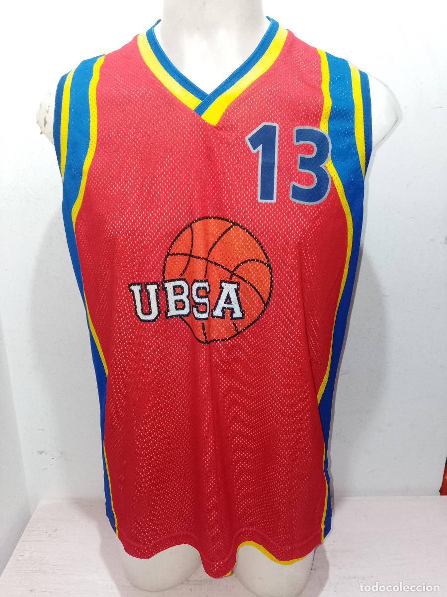 Coleccionismo deportivo: UBSA basquet sant adria de besos catalunya basket camiseta shirt M 55cts