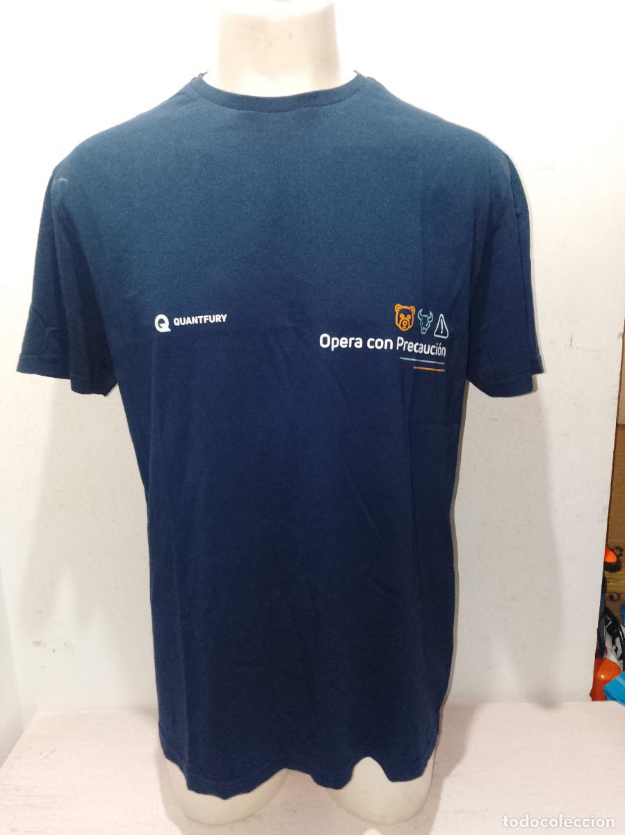 Coleccionismo deportivo: Quantfury Broker bitcoin camiseta shirt trading crypto L 59cts