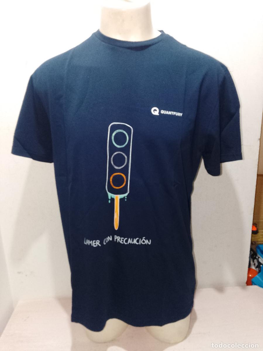 Coleccionismo deportivo: Quantfury Broker bitcoin camiseta shirt trading crypto L 58cts