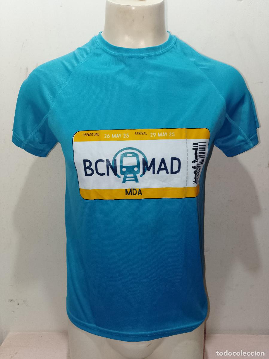 Coleccionismo deportivo: camiseta t&eacute;cnica de running trail Barcelona Madrid camiseta atletismo shirt run athletics S 50cts