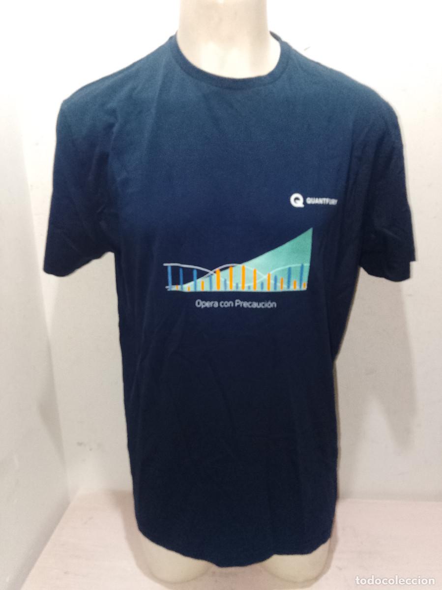 Coleccionismo deportivo: Quantfury Broker bitcoin camiseta shirt trading crypto L 60cts