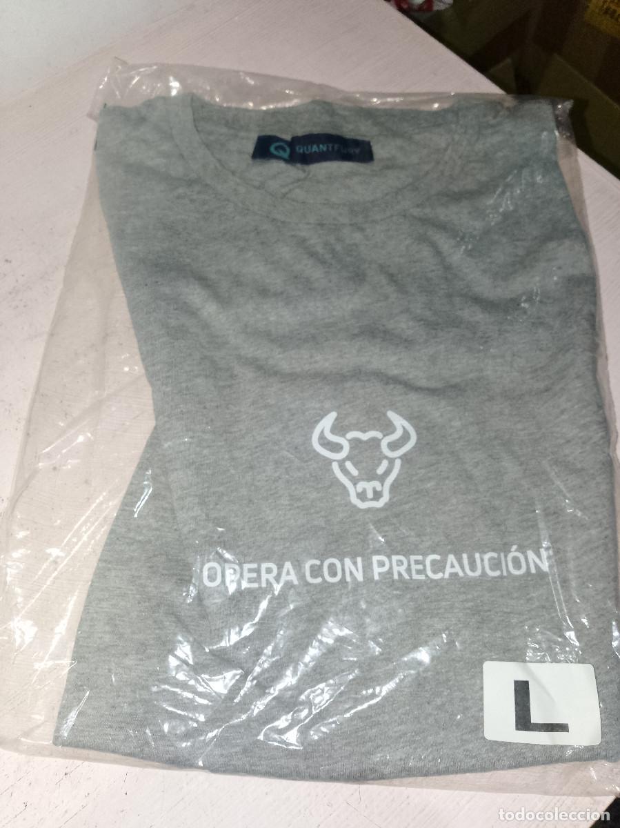 Coleccionismo deportivo: Quantfury Broker bitcoin camiseta shirt trading crypto L 60cts