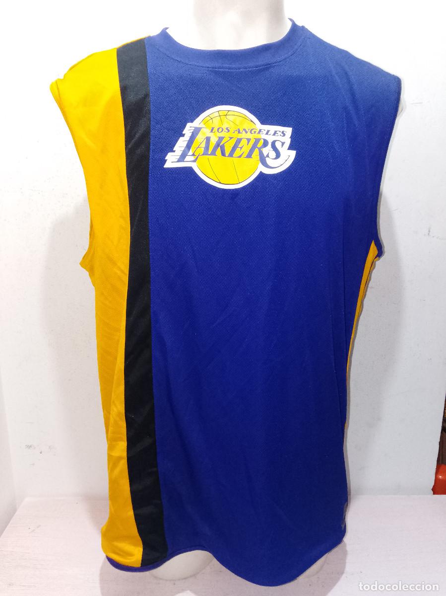 Coleccionismo deportivo: Lakers camiseta basketball basket basquet shirt xxl 67cts reversible