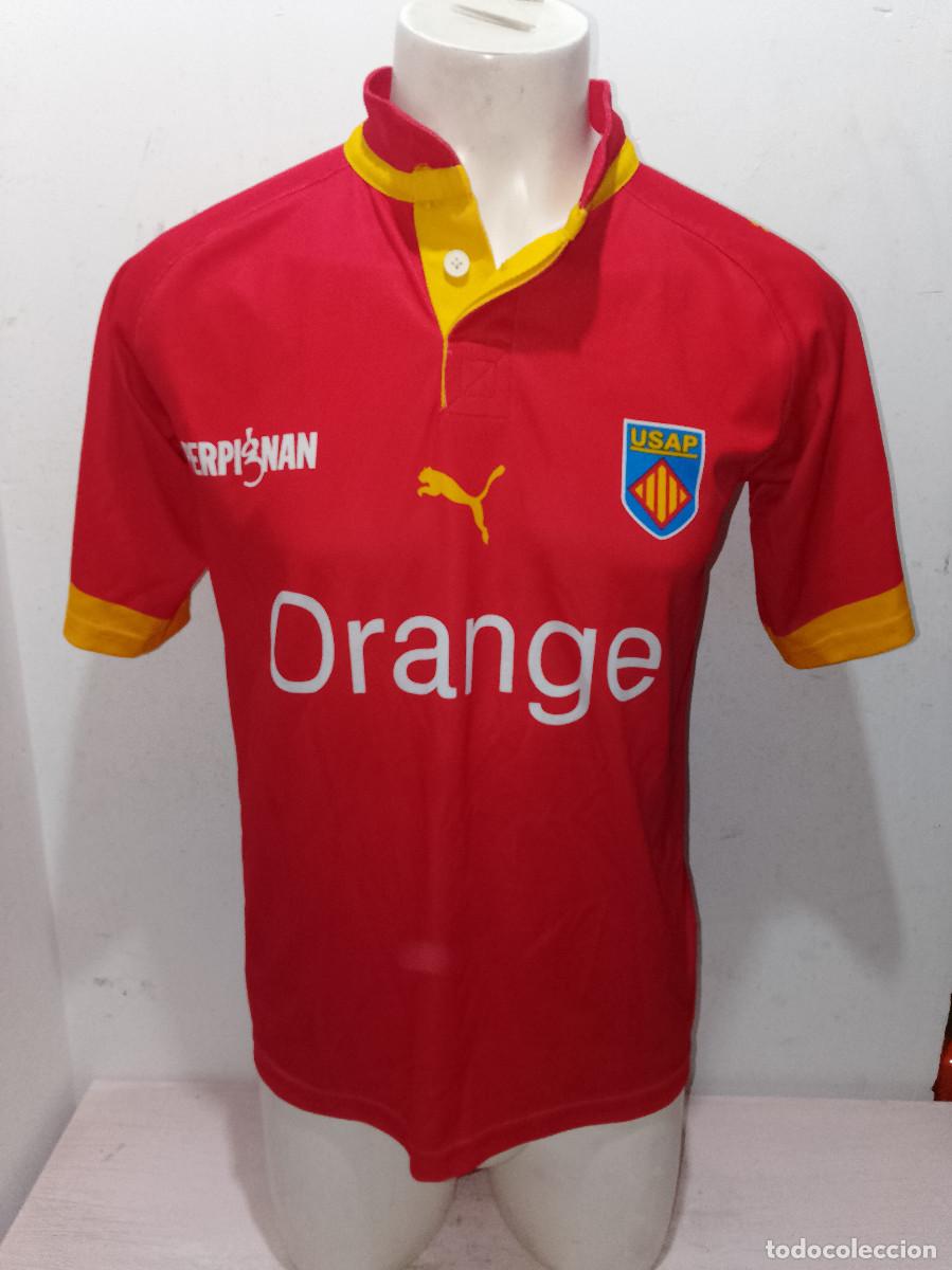 Coleccionismo deportivo: USAP Perpignanais Perpignan Rugby jersey shirt camiseta Perpi&ntilde;an M 56cts