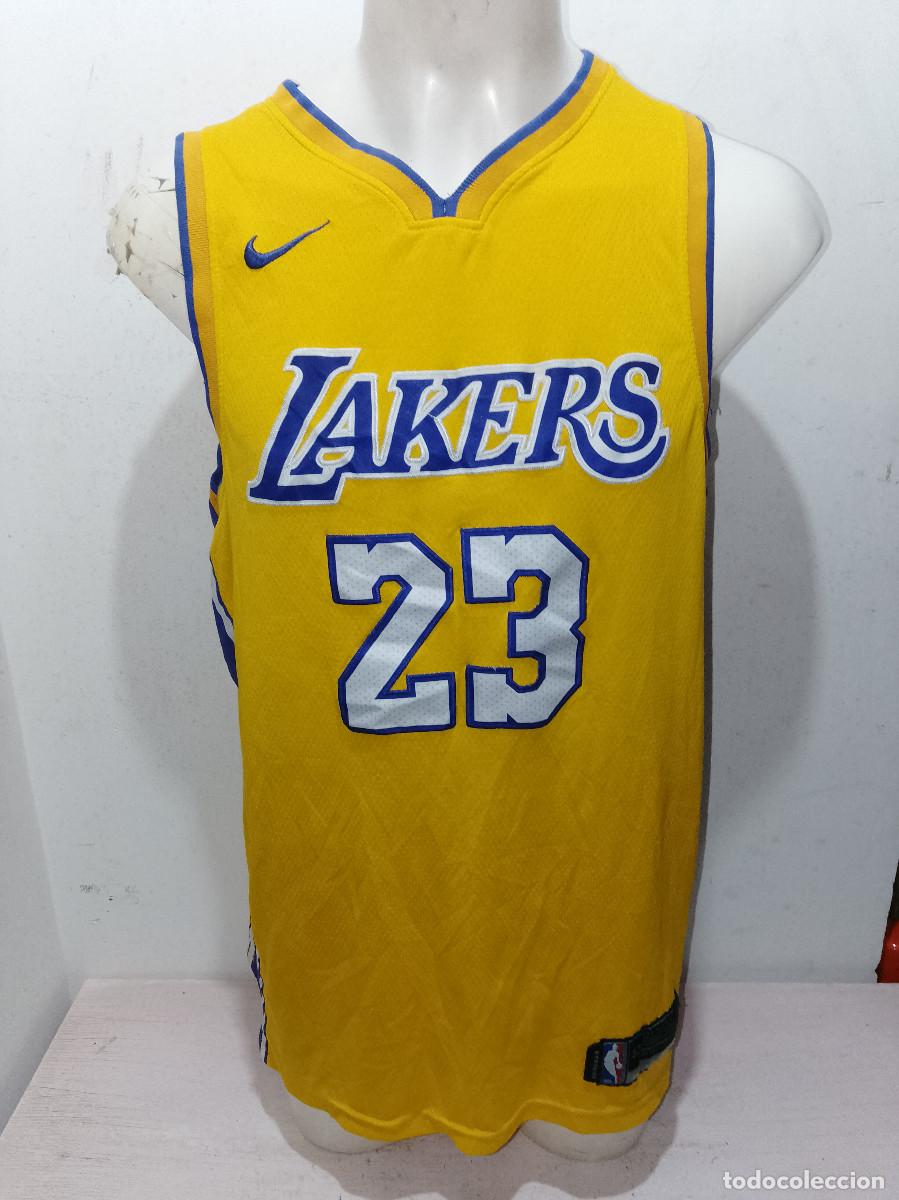 Coleccionismo deportivo: Los Angeles Lakers Lebron james NBA camiseta shirt basketball basket xl 58x81cts xl