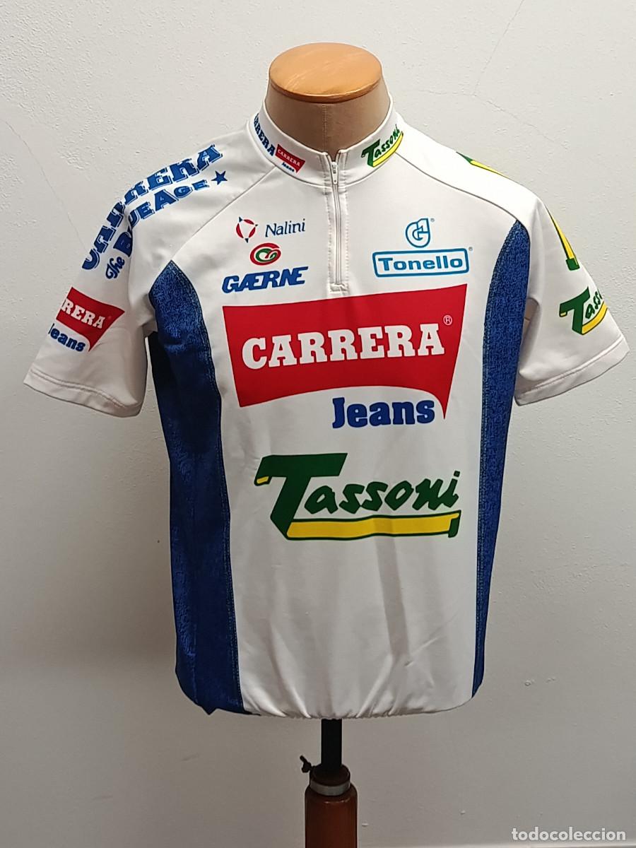 Coleccionismo deportivo: MAILLOT CICLISMO CARRERA 1994. TALLA 7. ORIGINAL NALINI DE EPOCA. NO REPLICA. USADO.