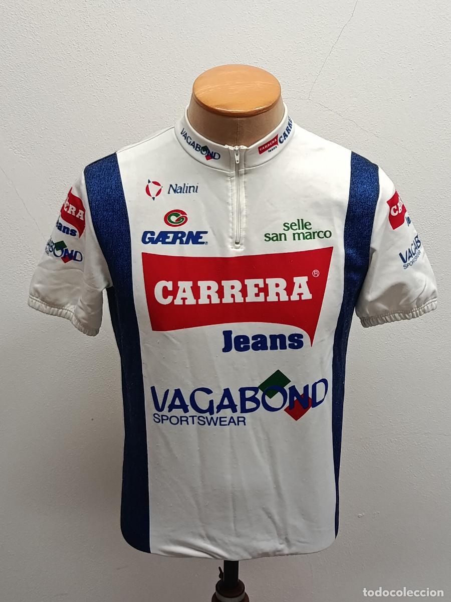 Coleccionismo deportivo: MAILLOT CICLISMO CARRERA 1992. TALLA 7. ORIGINAL NALINI DE EPOCA. NO REPLICA. USADO.