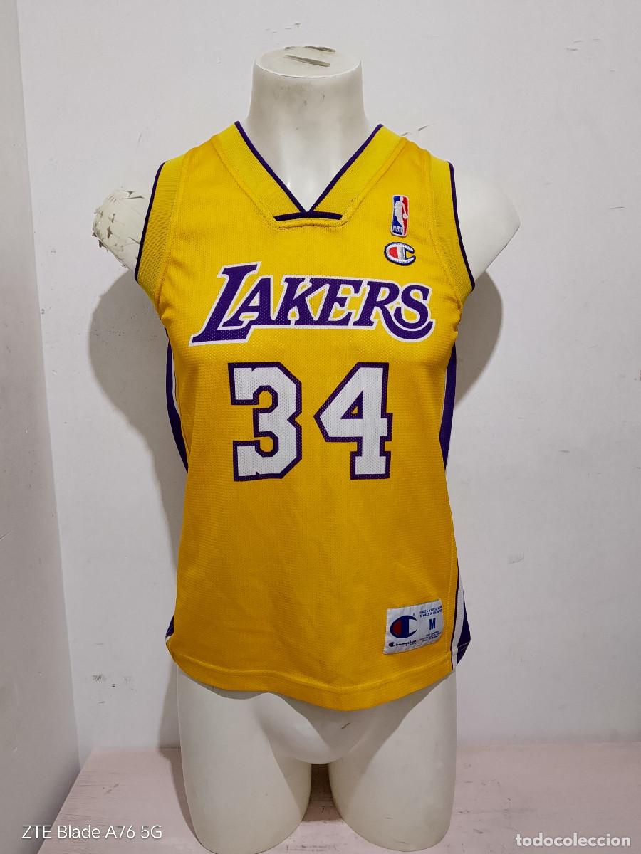 Coleccionismo deportivo: Los Angeles Lakers de Shaquille O'Neal champion basketball basket basquet shirt camiseta xs 52x68ct