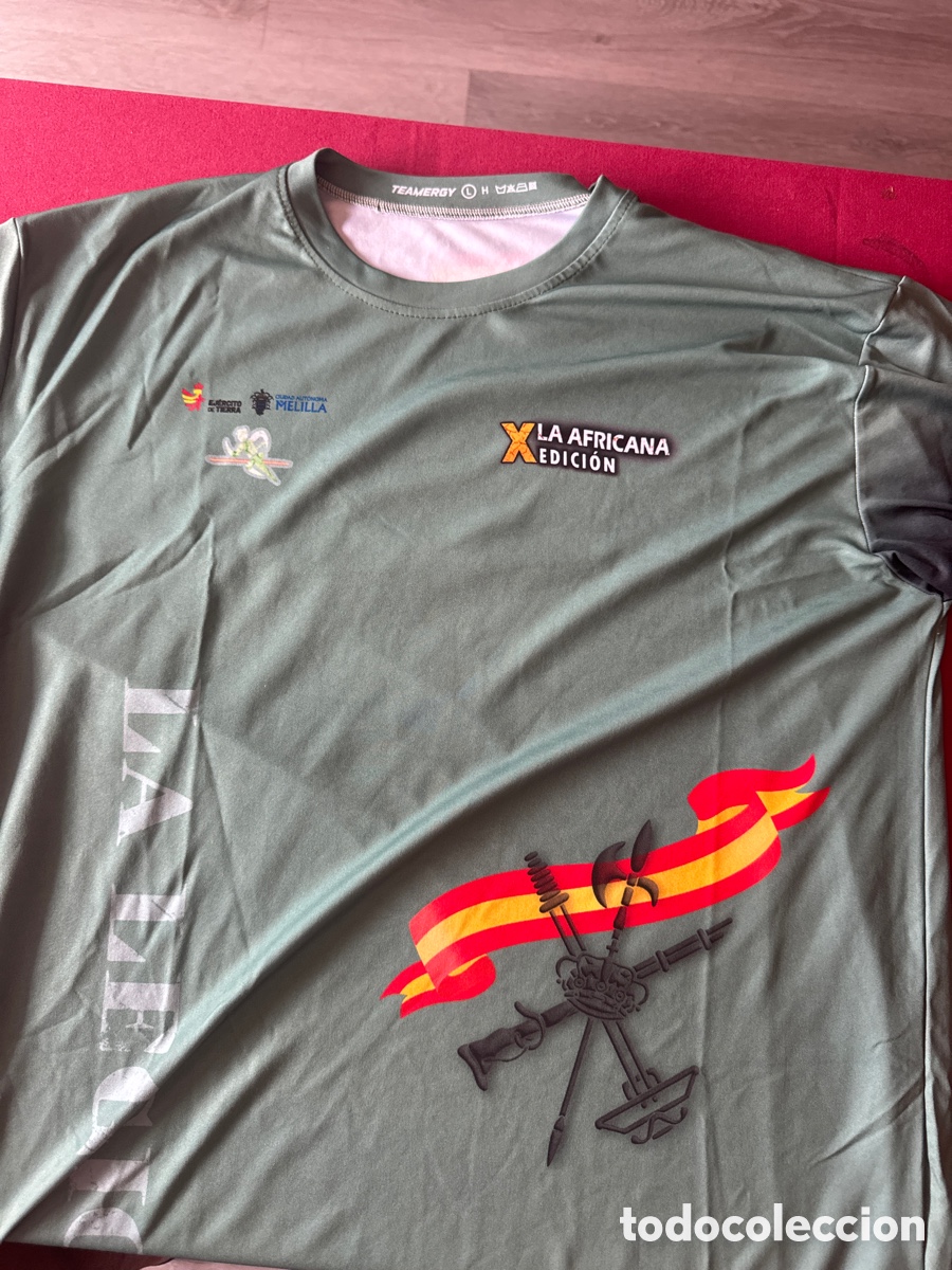 Coleccionismo deportivo: Camiseta de La X edici&oacute;n de la Carrera de la Legi&oacute;n de Melilla,La Africana