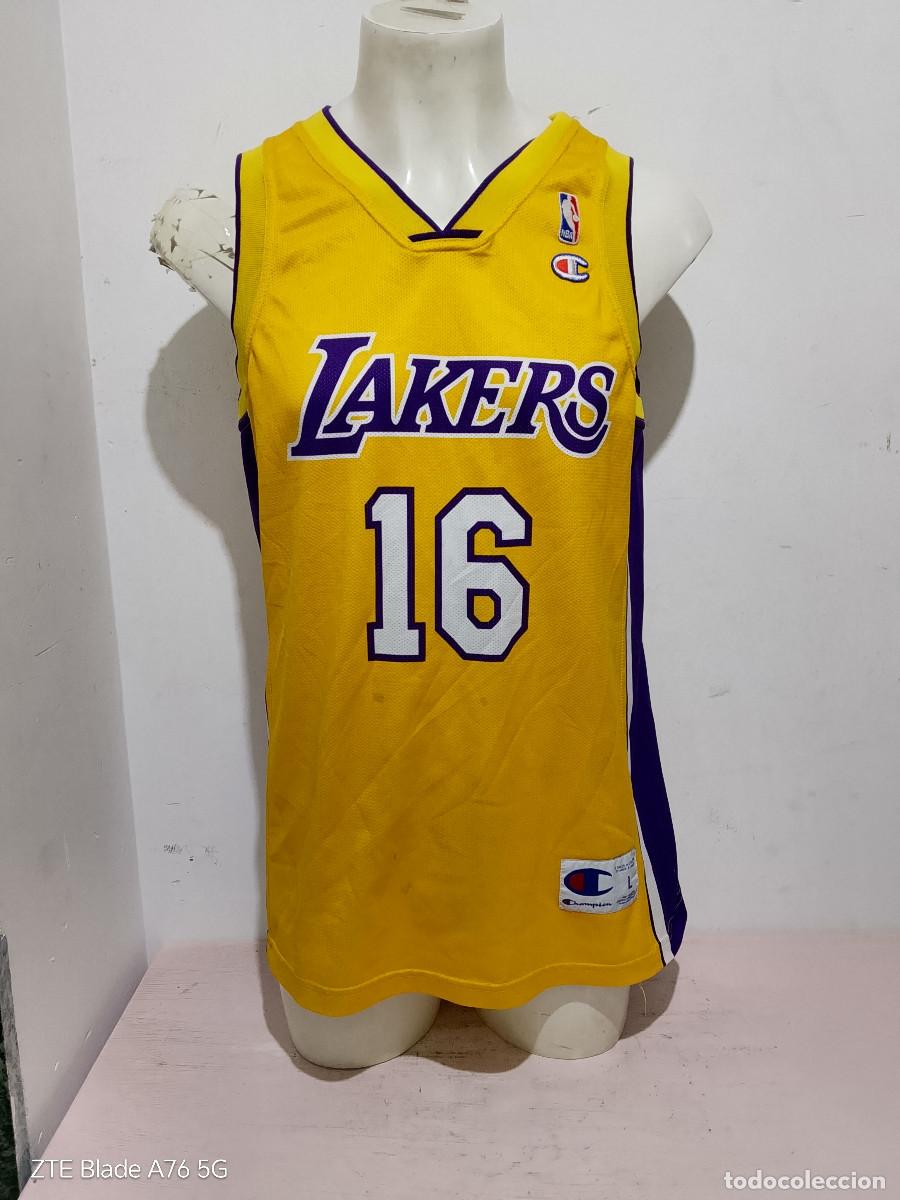 Coleccionismo deportivo: Los Angeles Gasol Lakers camiseta basketball basket NBA basquet shirt L 58cts