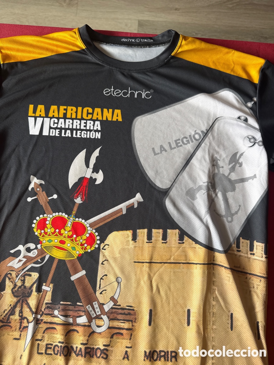 Coleccionismo deportivo: Camiseta La Africana,VI Carrera de la Legi&oacute;n