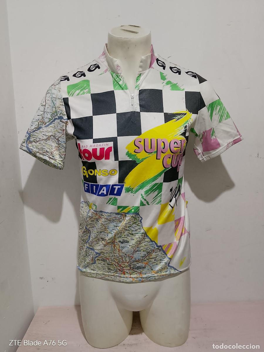 Coleccionismo deportivo: N&uuml;rnberg 1990 supercup cycling vintage 1990 maillot ciclismo ciclista m 52cts