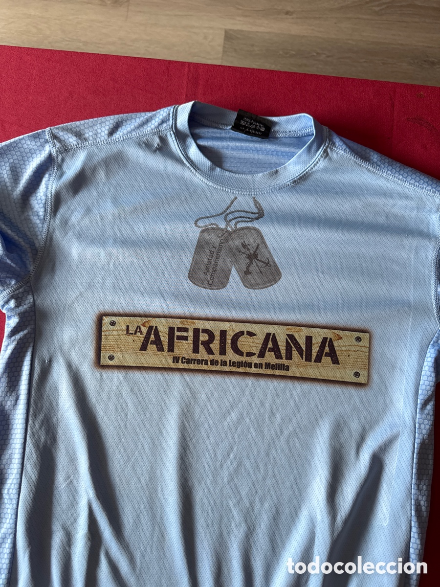 Coleccionismo deportivo: Camiseta La Africana ,IV Carrera de la Legi&oacute;n Melilla