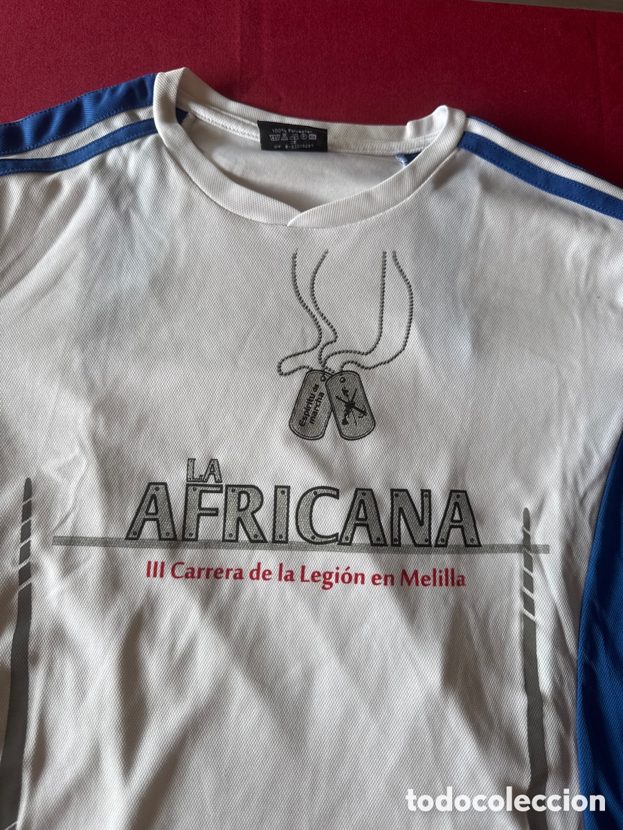 Coleccionismo deportivo: Camiseta La Africana,III Carrera de la Legi&oacute;n en Melilla