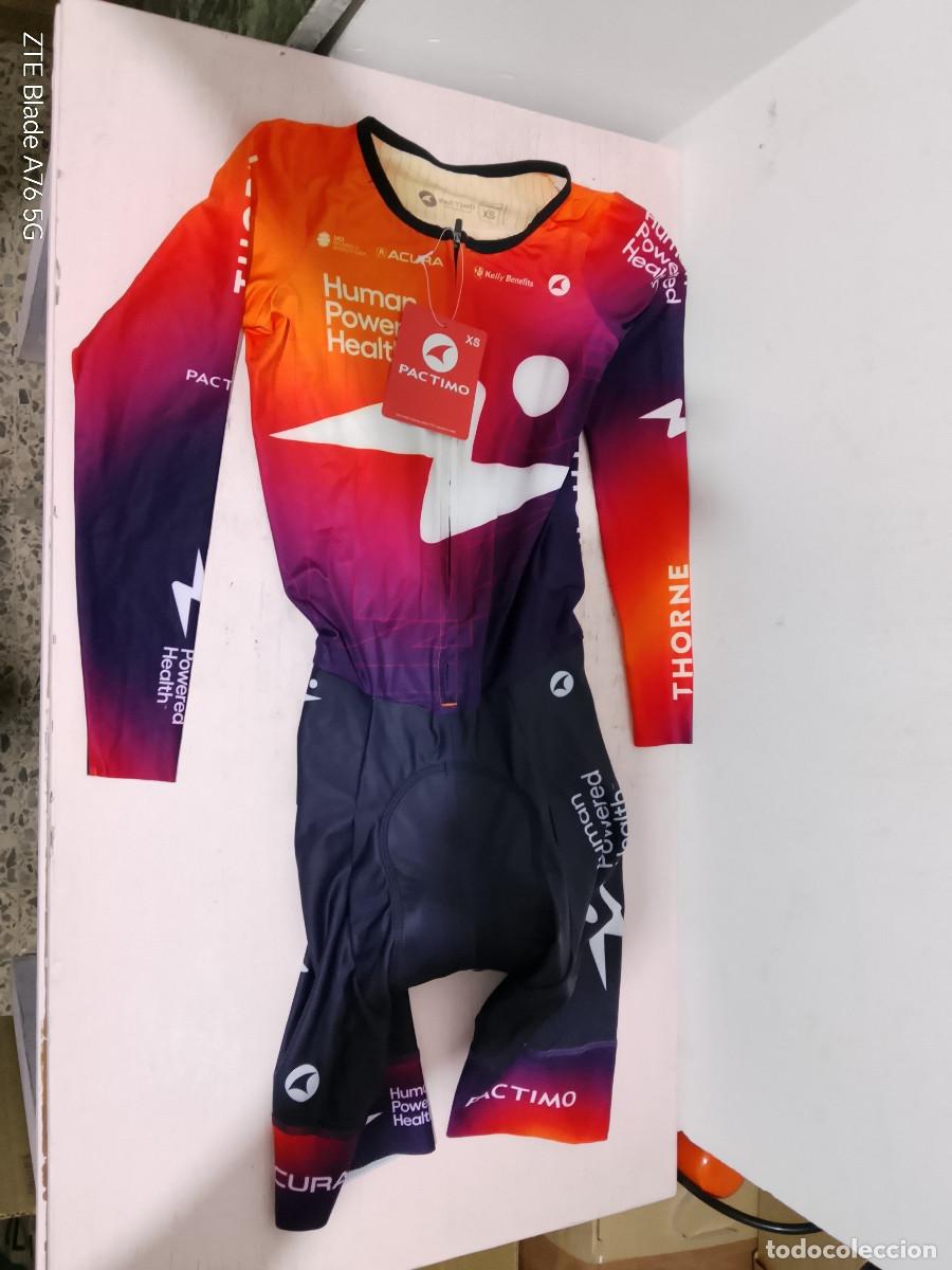 Coleccionismo deportivo: Human Powered Health cycling team maillot mono dress womens girl mujer chica woman xs 38cts