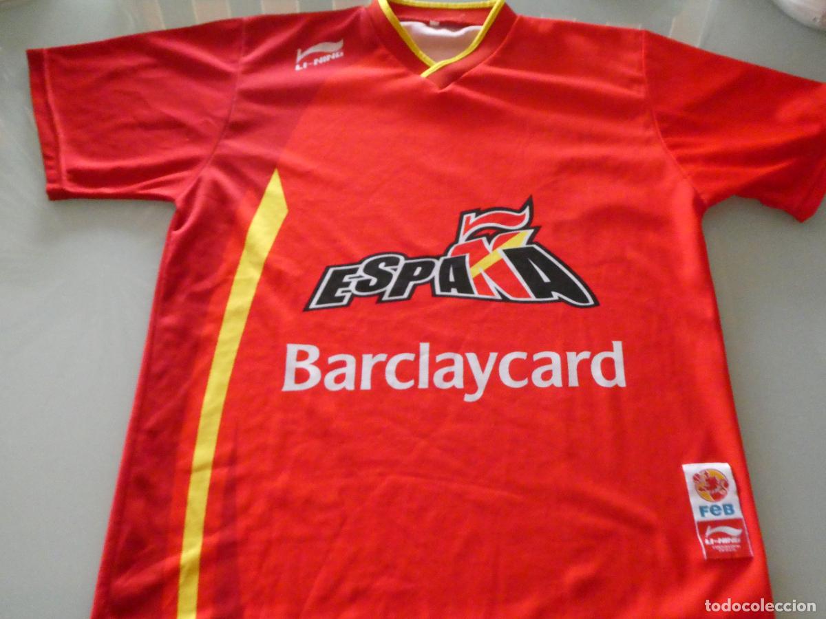 Coleccionismo deportivo: CAMISETA DE BALONCESTO BASKET SELECCI&Oacute;N ESPA&Ntilde;OLA ESPA&Ntilde;A 2014 2015 ENTRENO?. 170GR