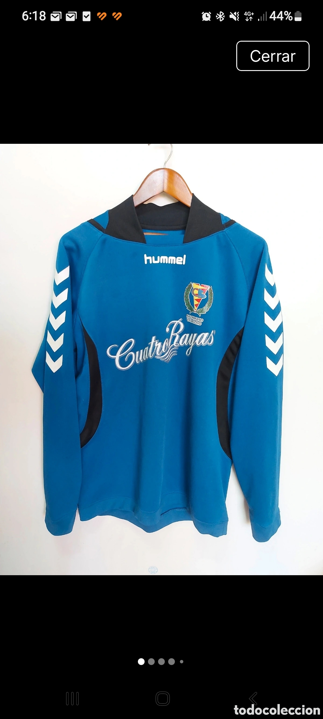 Coleccionismo deportivo: Chaqueta sudadera Hummel vintage del Balonmano Valladolid