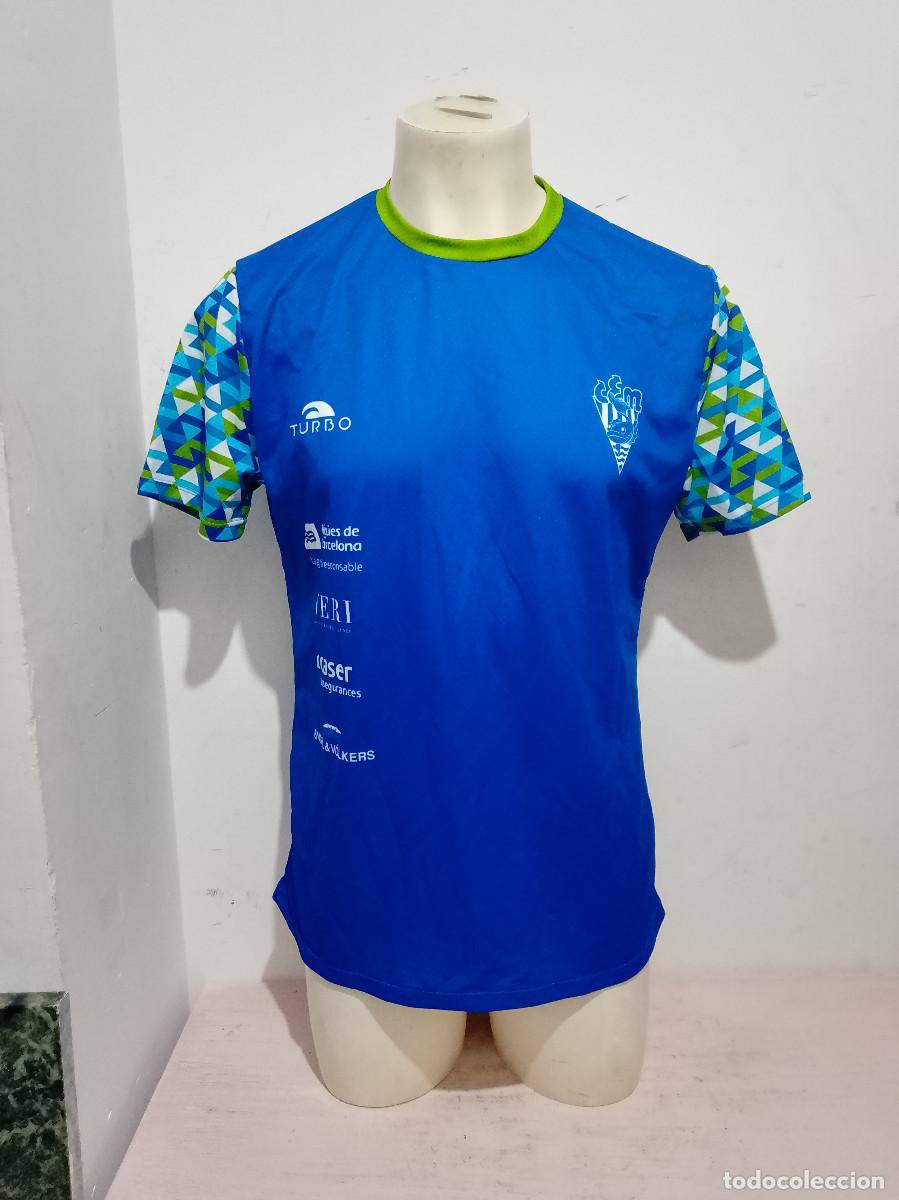 Coleccionismo deportivo: CE Mediterrani Waterpolo shirt camiseta Catalunya Barcelona L 67cts swimming natacion