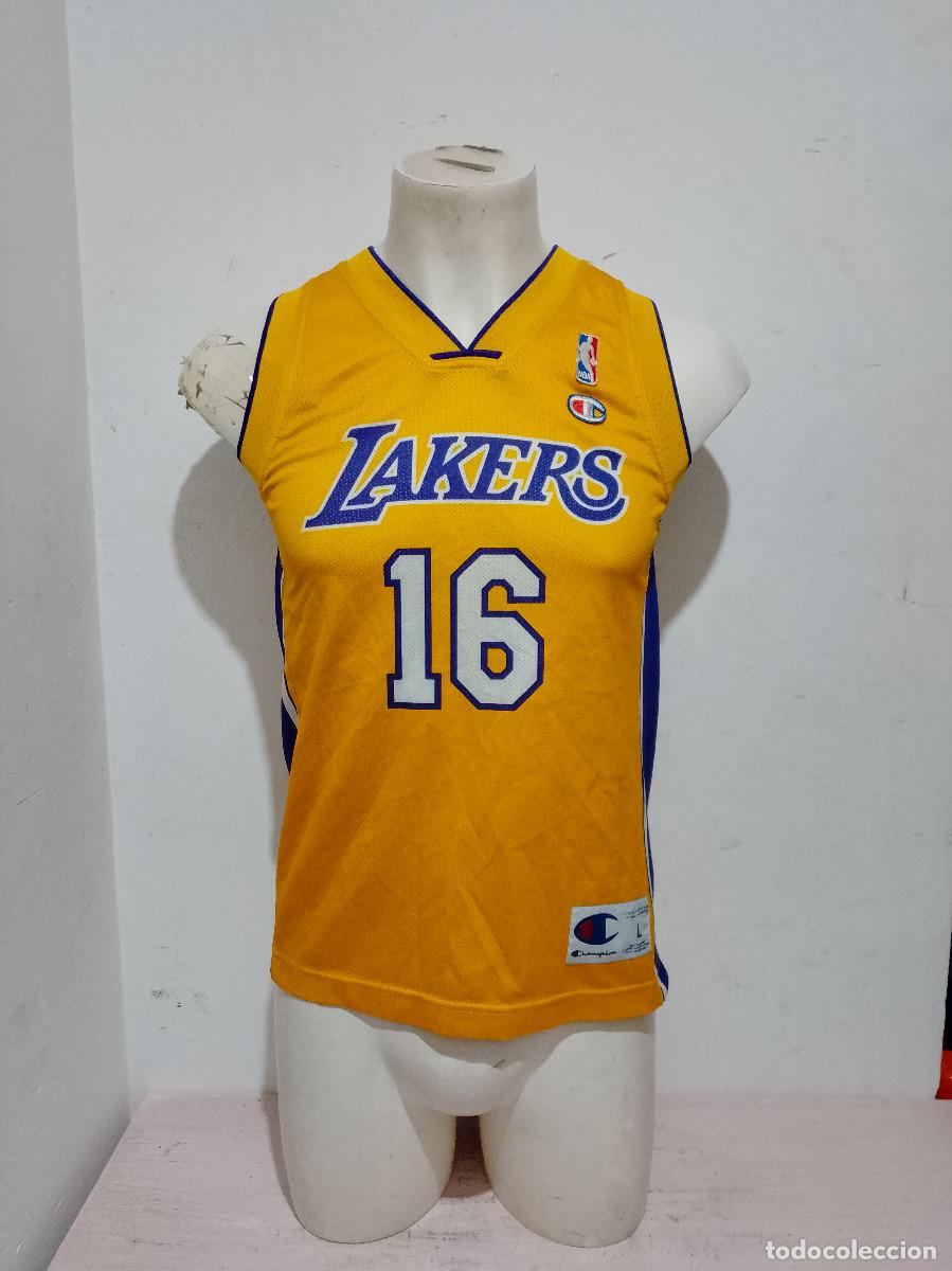 Sports collectibles: Los Angeles Gasol Lakers camiseta basketball basket NBA basquet shirt xs 48cts