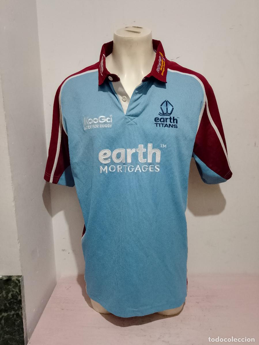 Sports collectibles: Earth Titans Rotherham Titans rugby jersey shirt camiseta england xxl 68cts