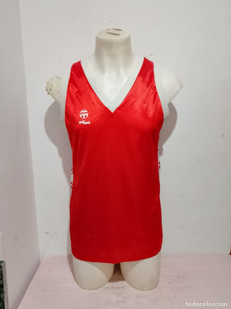 Coleccionismo deportivo: Massana vintage camiseta shirt 1980 basket training shirt L 51cts