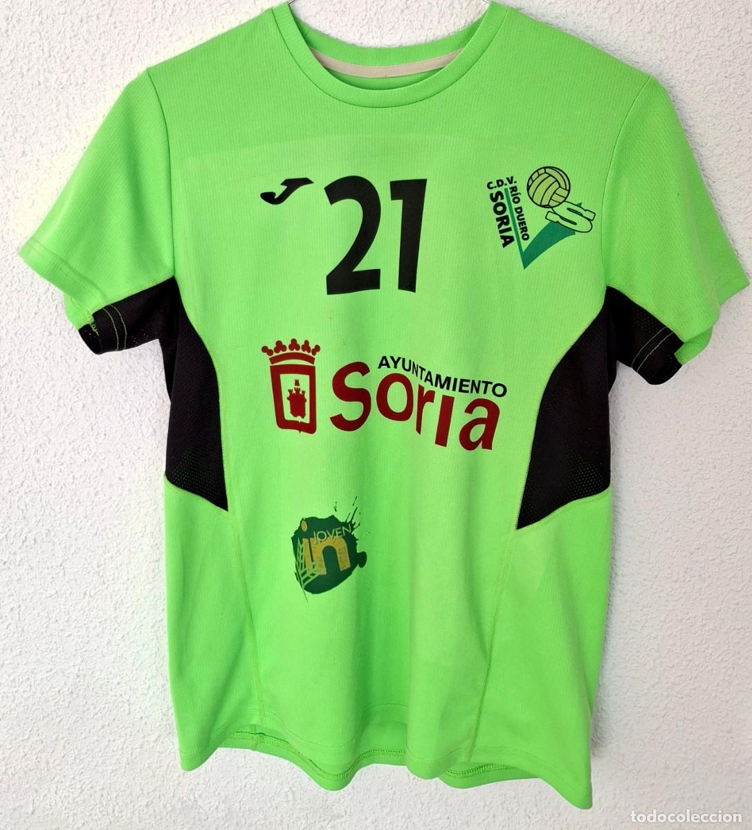 Coleccionismo deportivo: Camiseta Joma Talla M color verde segunda equipaci&oacute;n Club Deportivo Voleibol R&iacute;o Duero Soria