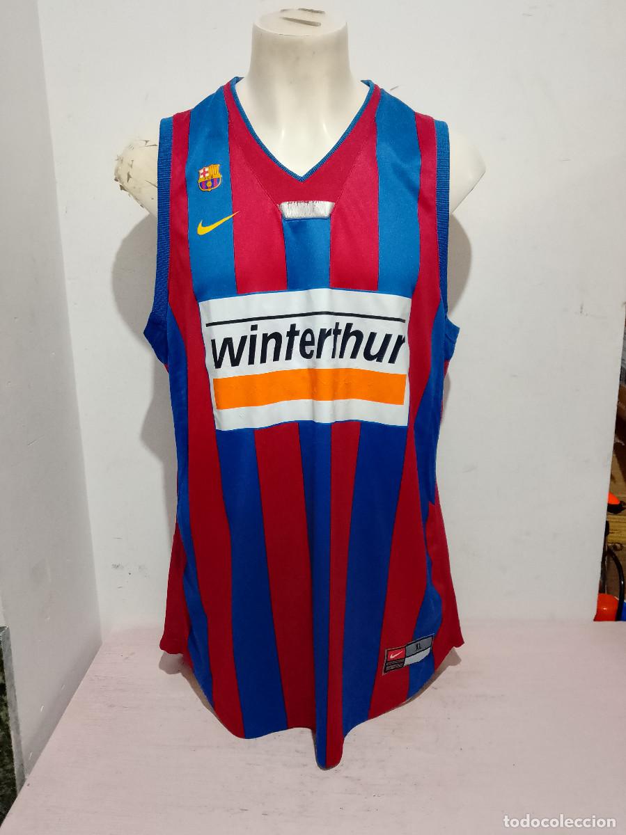 Coleccionismo deportivo: Winterthur FC barcelona basket basketball camiseta shirt basquet xl 58cts