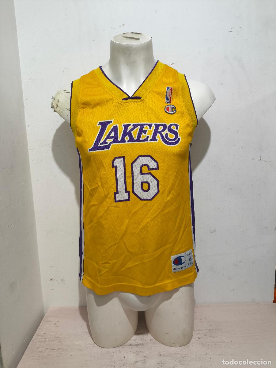 Coleccionismo deportivo: Lakers Gasol NBA basketball basket shirt camiseta xs 51x70cts