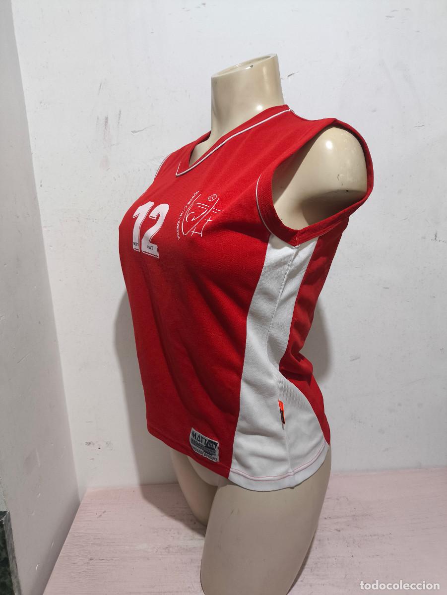 Coleccionismo deportivo: Club Voleibol Vall Hebron barcelona volleyball chica girl woman shirt camiseta L 52cts