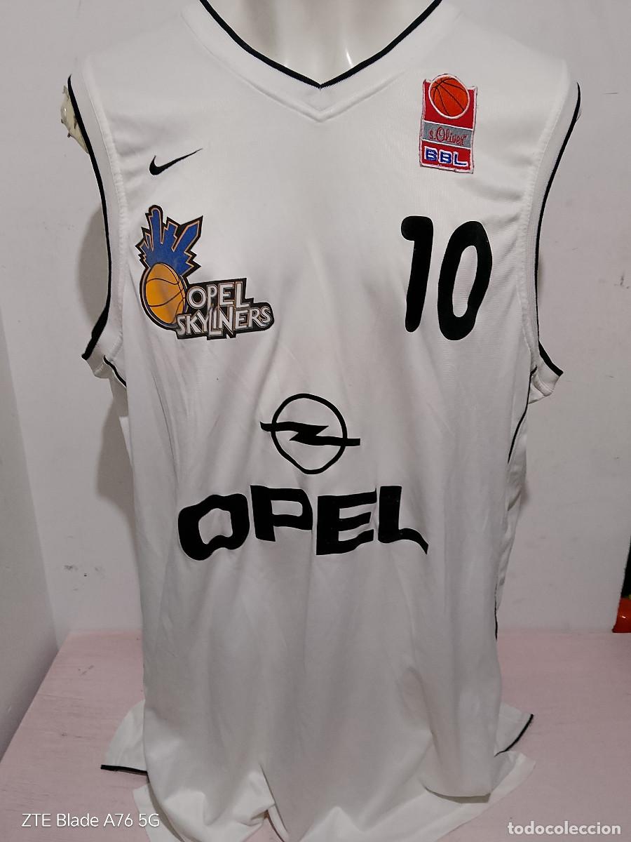 Coleccionismo deportivo: Opel Skyliners Frankfurt Basketball Bundesliga match worn shirt trikot basket deutschland xxl 65cts