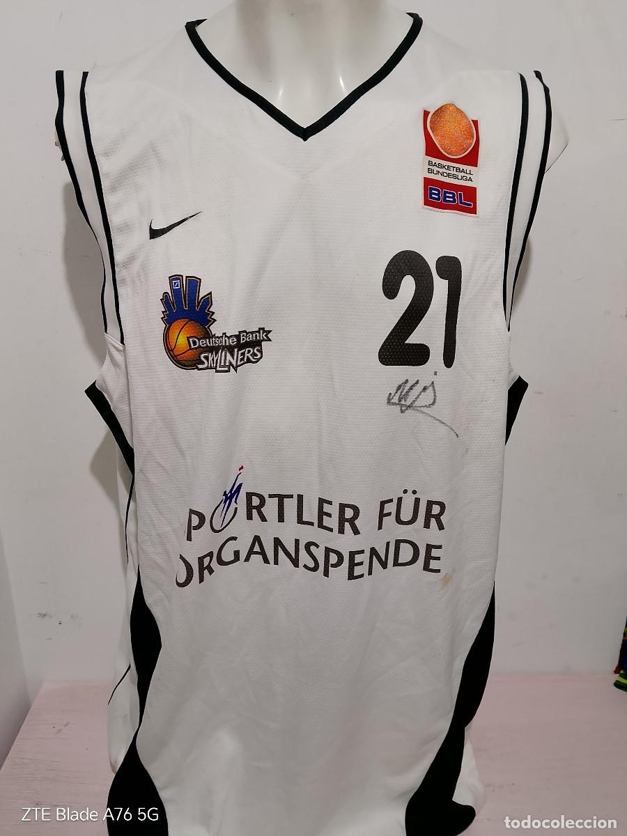 Coleccionismo deportivo: Opel Skyliners Frankfurt Basketball Bundesliga match worn shirt trikot basket deutschland xxl 60cts