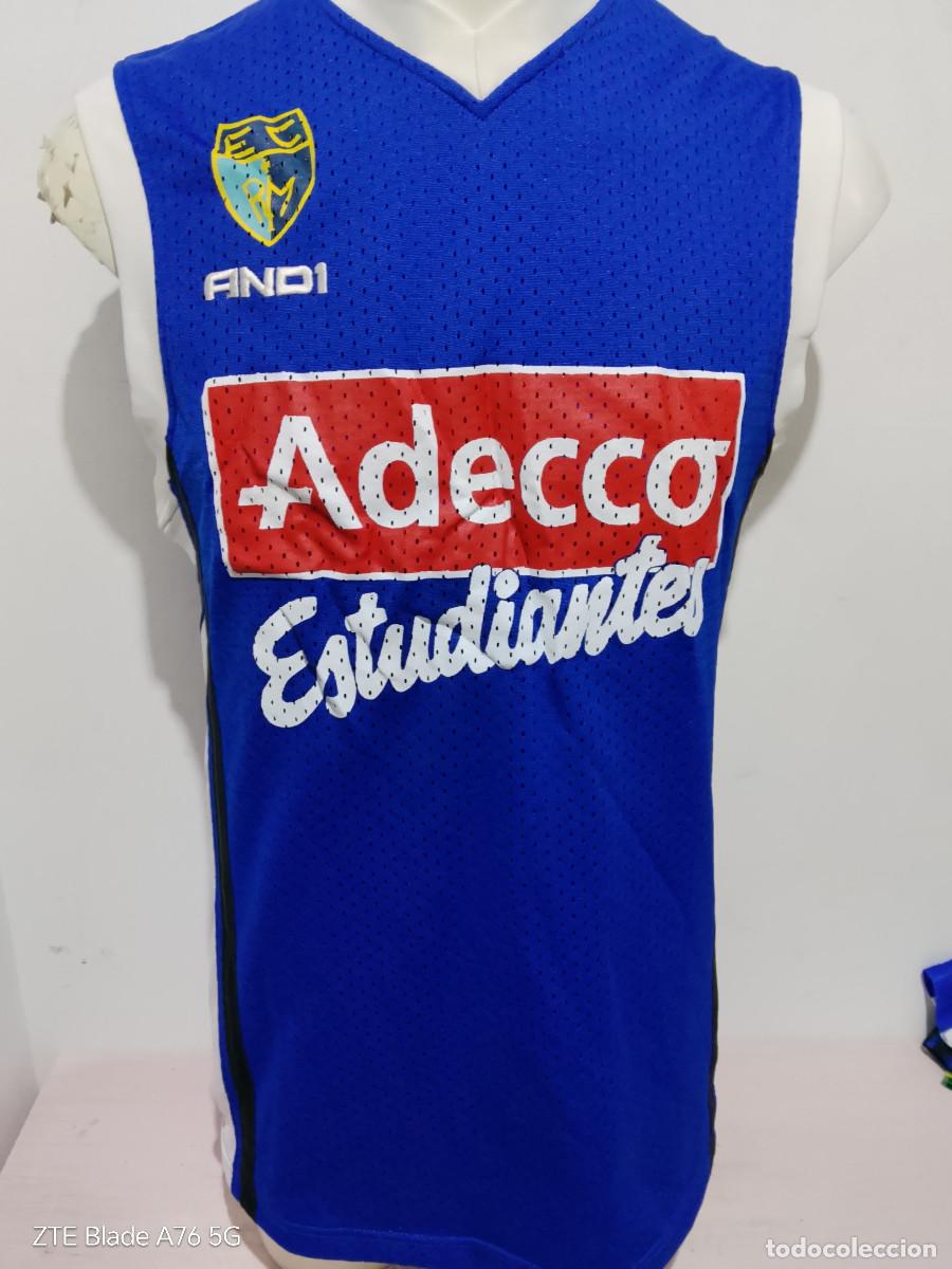 Coleccionismo deportivo: Adecco Estudiantes Basket Madrid Basketball camiseta shirt S 52cts