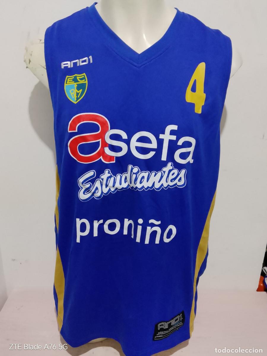 Coleccionismo deportivo: Estudiantes Basket Madrid Basketball camiseta shirt match worn 58x78cts xl