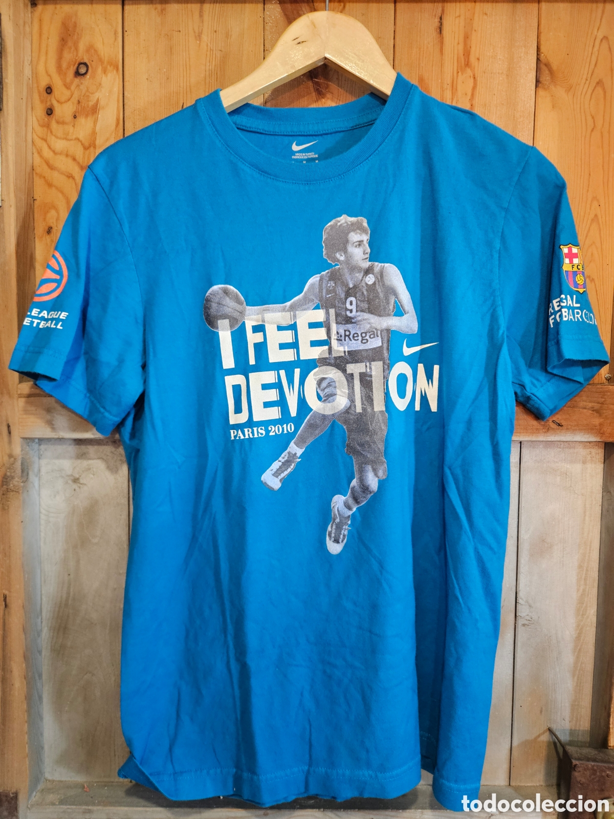 Coleccionismo deportivo: Camiseta original Nike ricky rubio paris final four 2010