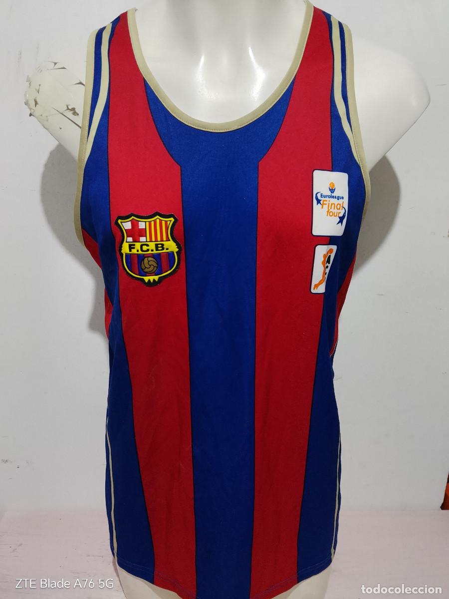 Coleccionismo deportivo: Euroliga FC Barcelona camiseta conmemorativa tribute basketball basket basquet shirt 56x76cts L