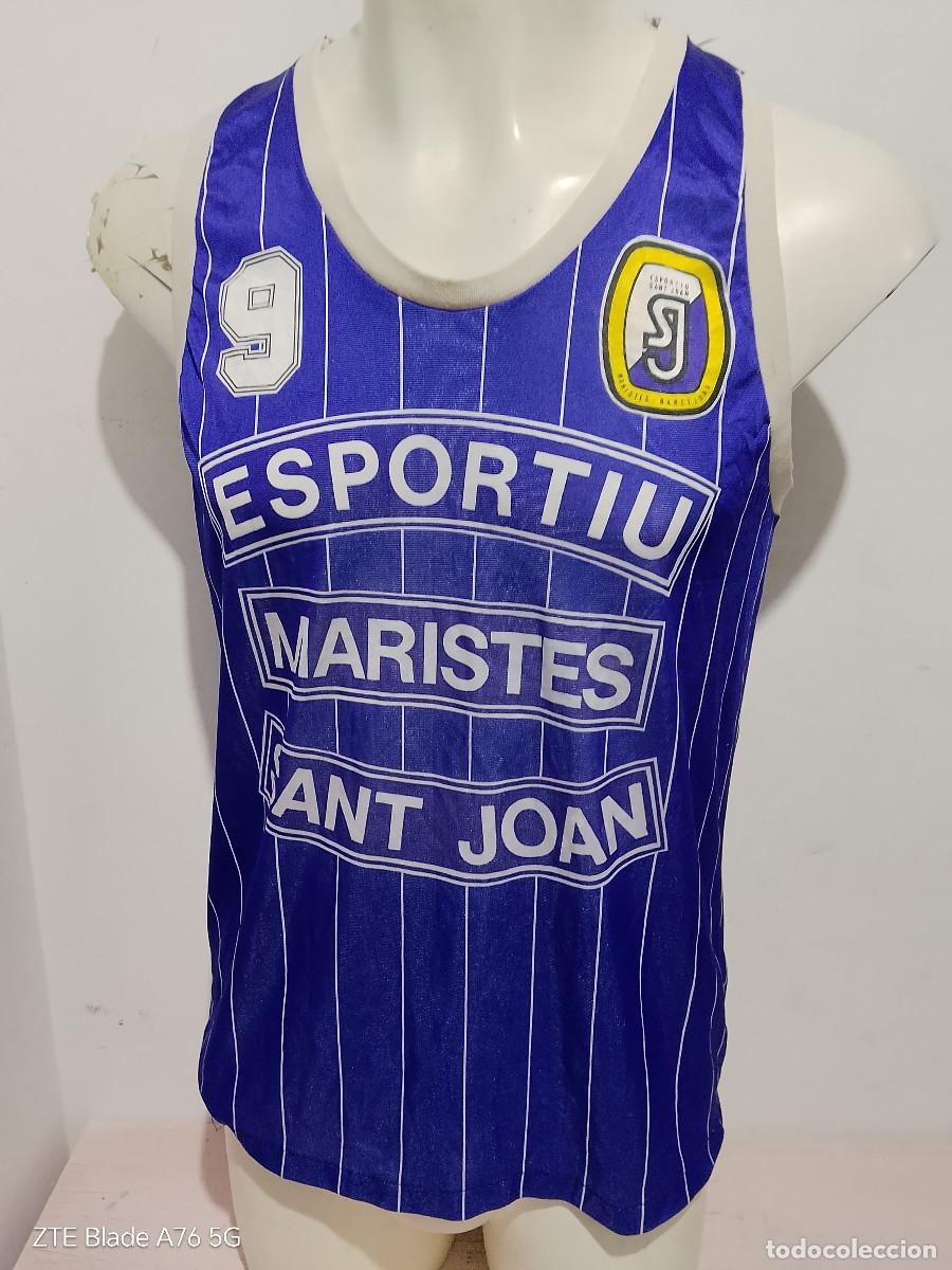 Coleccionismo deportivo: 1980 Maristes Sant Joan Barcelona camiseta vintage basket basquet basketball S 52cts