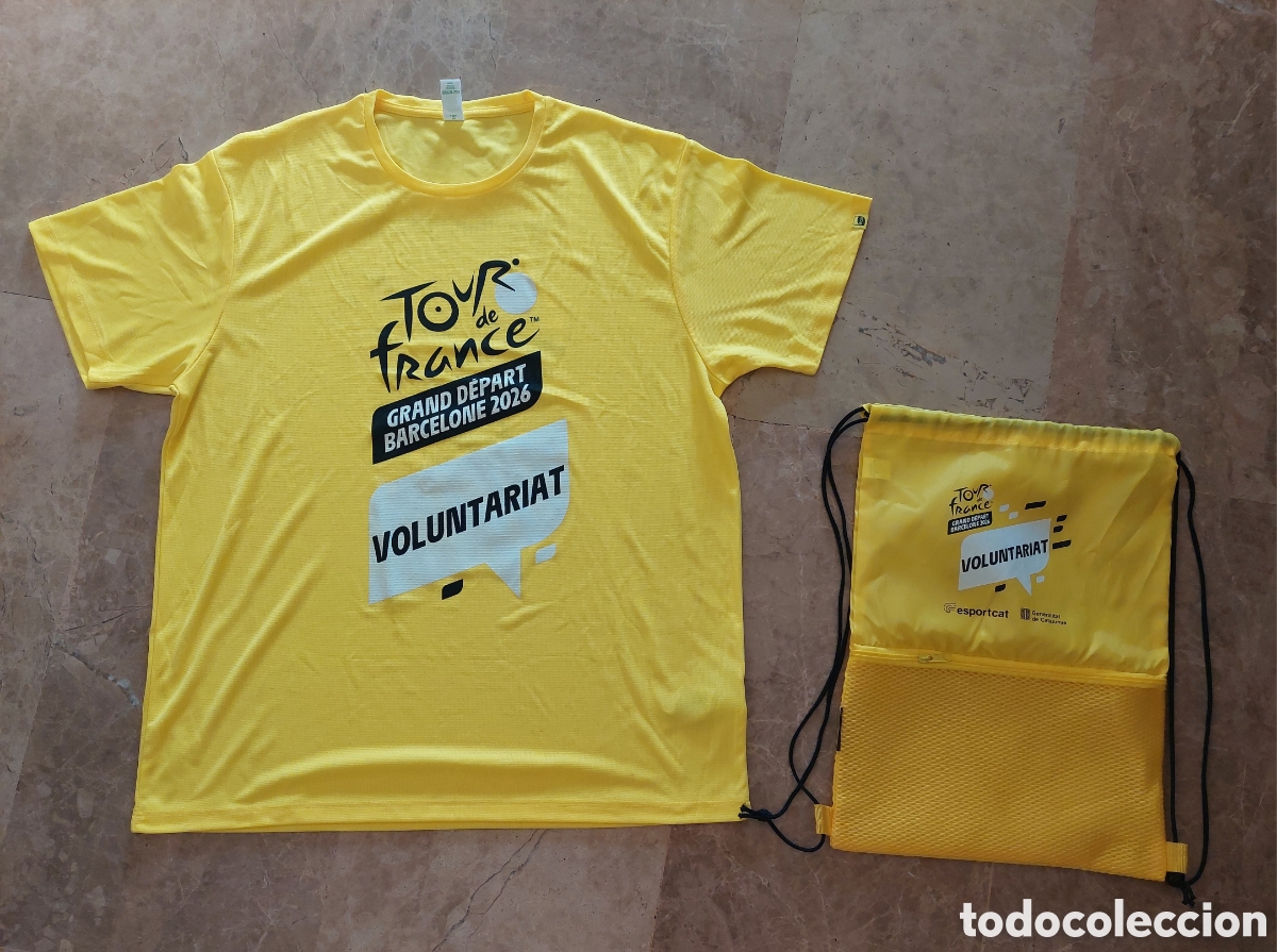 Coleccionismo deportivo: Camiseta y mochila Grand depart Tour de Francia