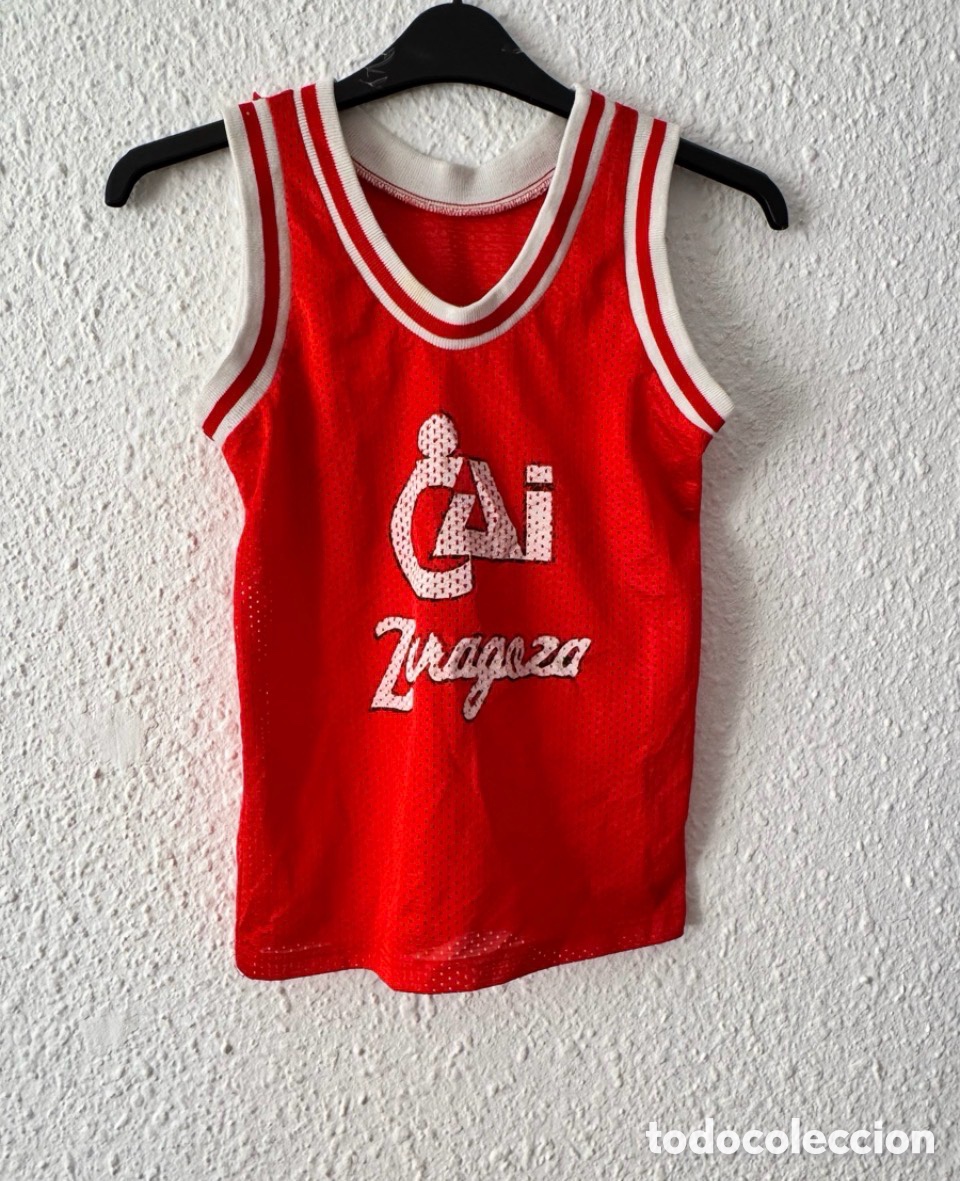 Coleccionismo deportivo: Antigua Camiseta deportiva de tirantes vintage CAI Zaragoza